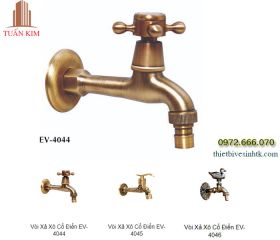 Vòi Nước Gắn Tường bằng đồng EV-4045