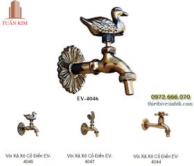 Vòi Nước Gắn Tường bằng đồng EV-4046