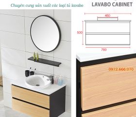 Bộ Tủ lavabo bằng nhựa PVC TK581