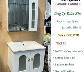 Bộ tủ lavabo bằng nhựa PVC TK131