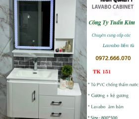 Bộ Tủ lavabo bằng nhựa PVC TK151