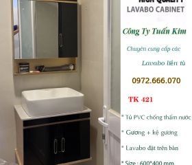 Bộ Tủ lavabo bằng nhựa PVC TK421