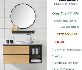 Bộ Tủ lavabo bằng nhựa PVC TK59