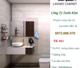 Bộ Tủ lavabo bằng nhựa PVC TK821